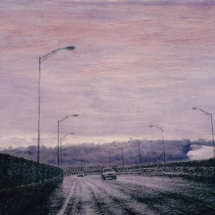 ManNa Lee, "Der Eintritt", 1997, Acryl/Kohle auf Paier,78x108cm