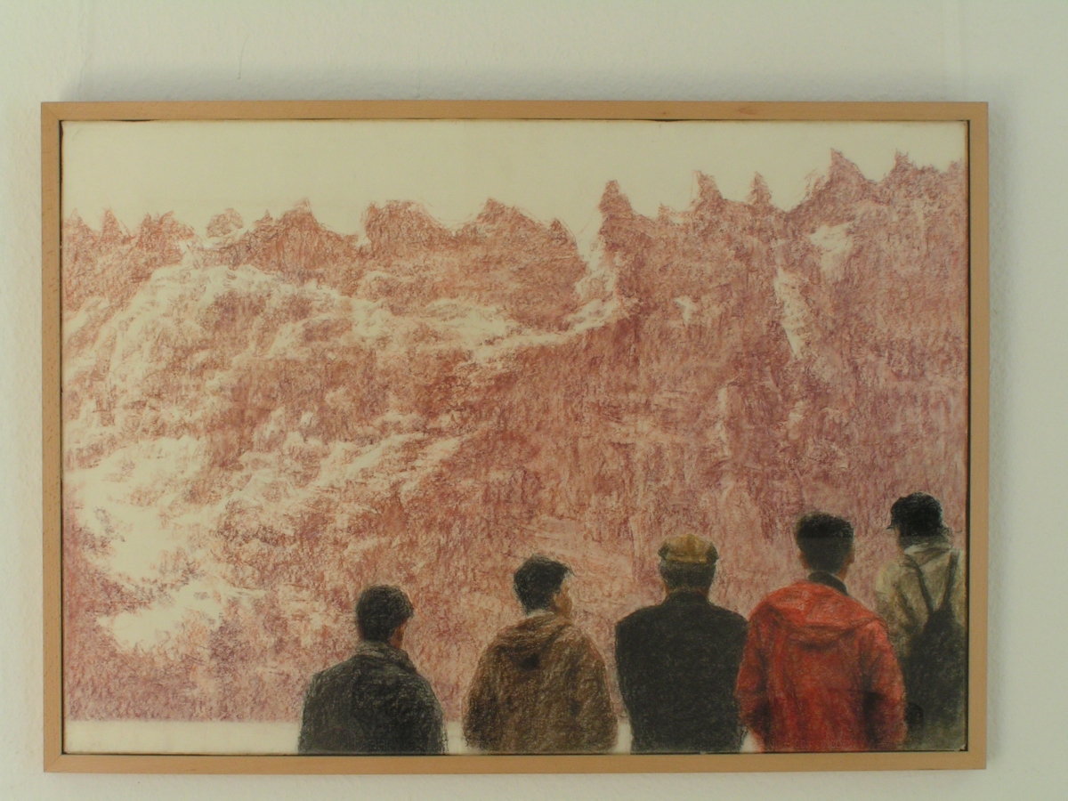 ManNa Lee, „Am Ilchul-Bong“, 1997, Pastel auf Papier, 69×98